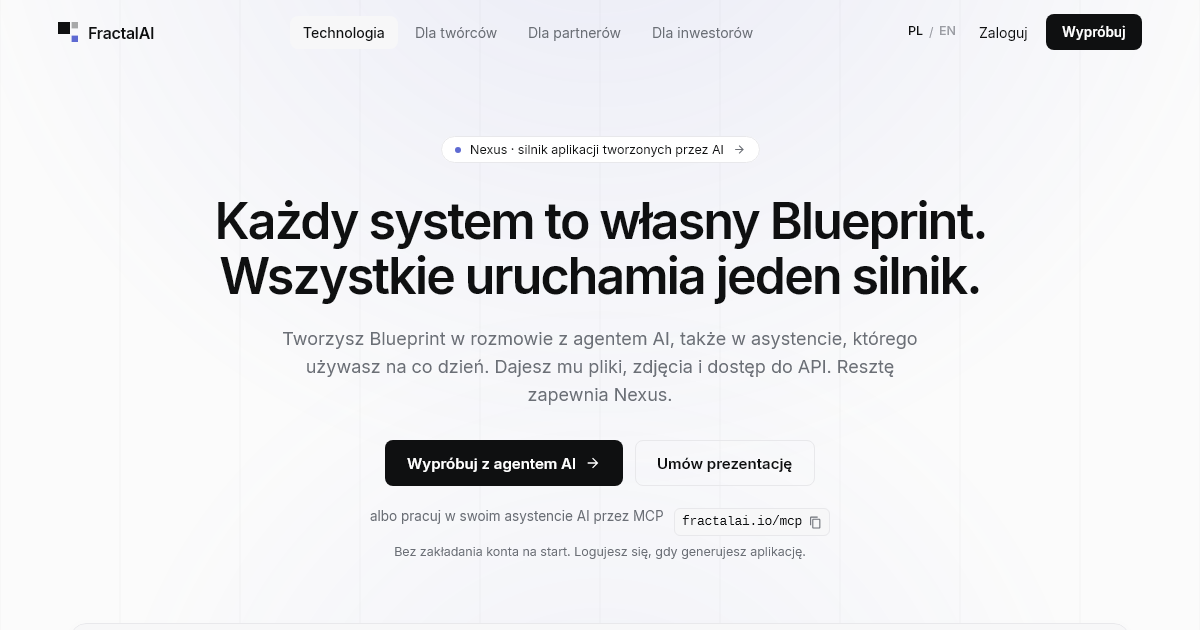 FractalAI dla partnerów · Aplikacje pod Twoją marką